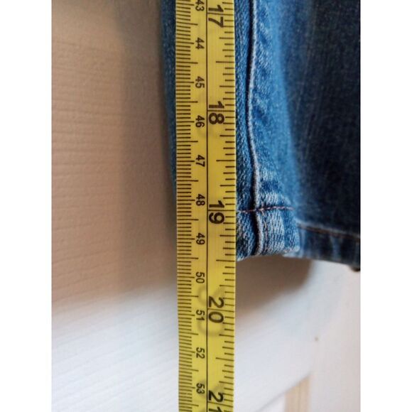 Christopher and Banks Women's High Rise Crop Jeans elastic band waist - Picture 4 of 6